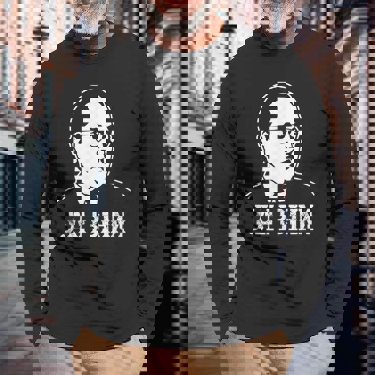 アンベードカル・ジャヤンティ・ジャイ・ビム・ビーム 長袖Tシャツ 高齢者への贈り物