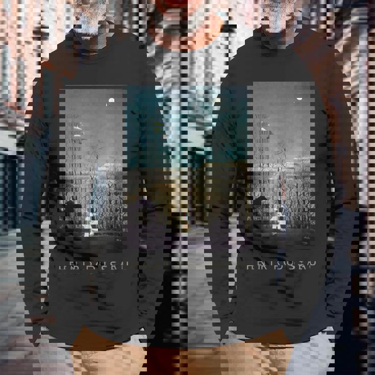 アンリ・ルソー カーニバル イブニング 長袖Tシャツ 高齢者への贈り物