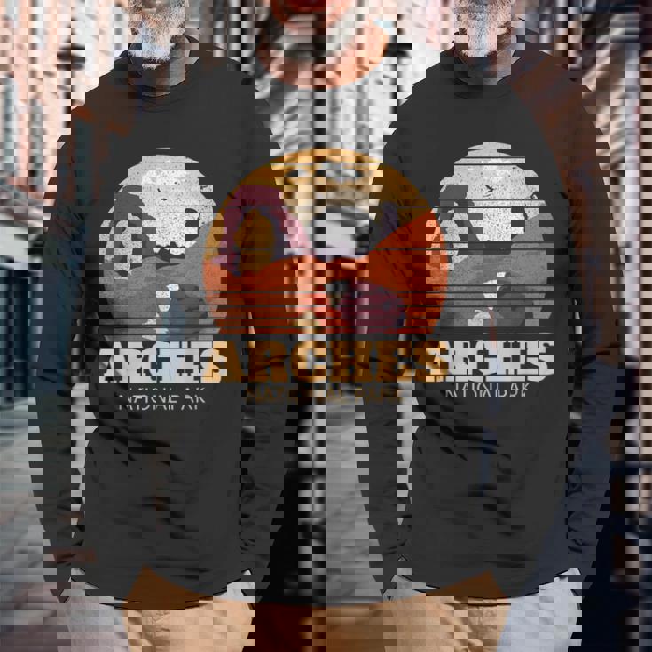 アーチーズ国立公園ユタ国立公園アーチーズ 長袖Tシャツ 高齢者への贈り物