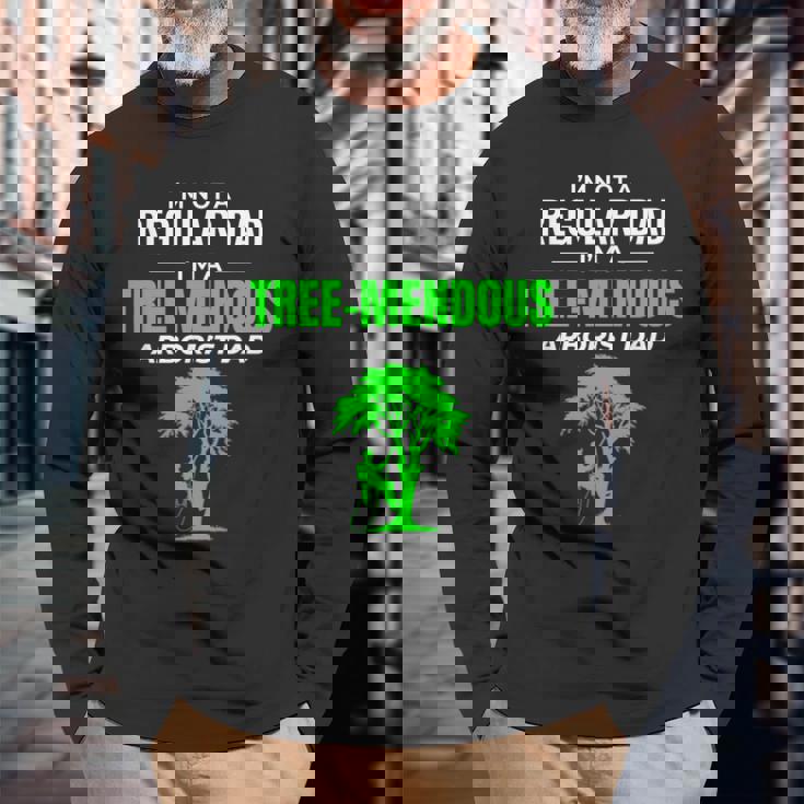 アーボリスト ダッドツリー愛好家 樹芸樹外科医クライマー 長袖Tシャツ 高齢者への贈り物