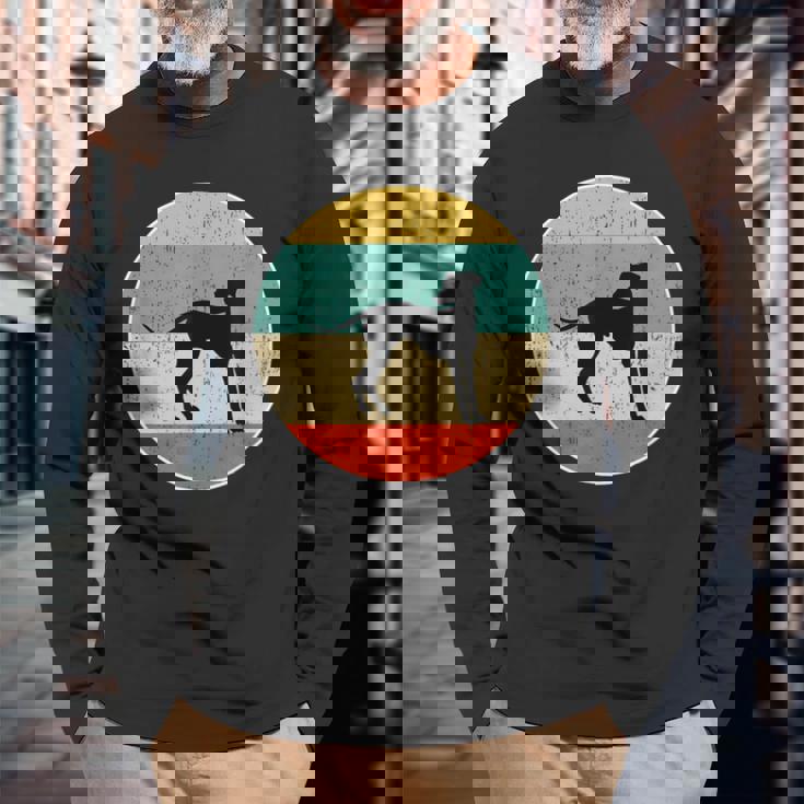 イタリアン・グレイハウンド・ドッグ 長袖Tシャツ 高齢者への贈り物