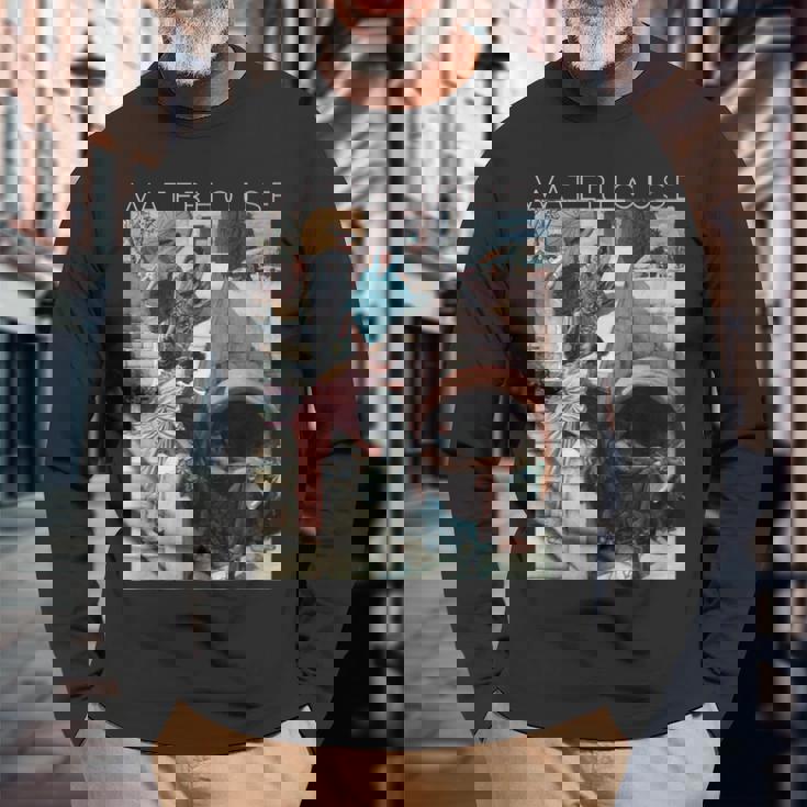 ウォーターハウス-ディオゲネス 長袖Tシャツ 高齢者への贈り物