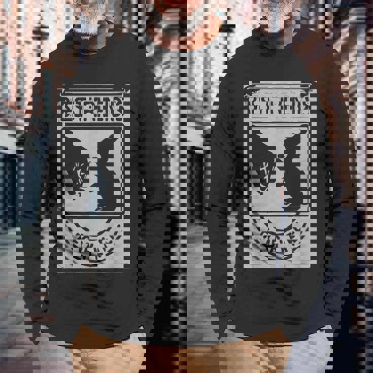 ウサギの親友 ライフ ペットギフト 長袖Tシャツ 高齢者への贈り物