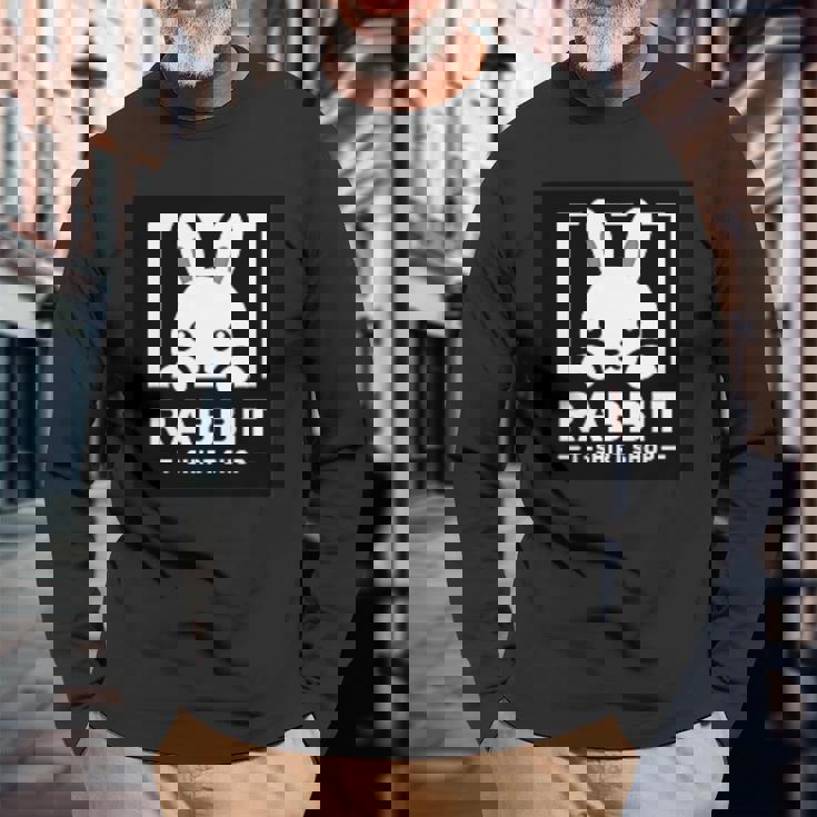 ウサギシリーズ（公式ロゴ） 長袖Tシャツ 高齢者への贈り物