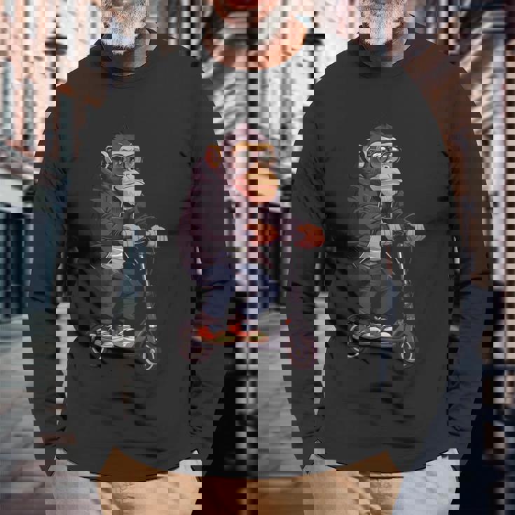 エイプスクーター 長袖Tシャツ 高齢者への贈り物