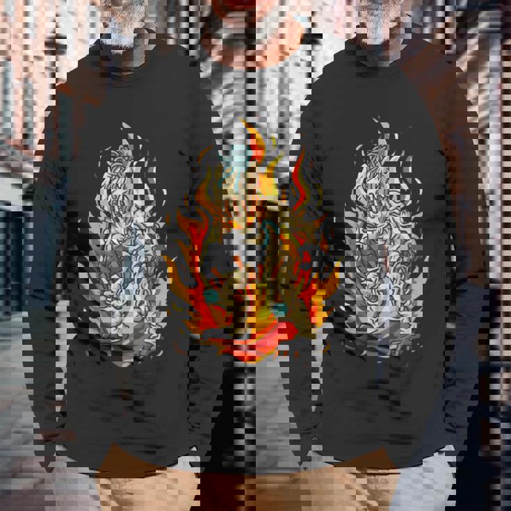 エイリアンプレデター 長袖Tシャツ 高齢者への贈り物