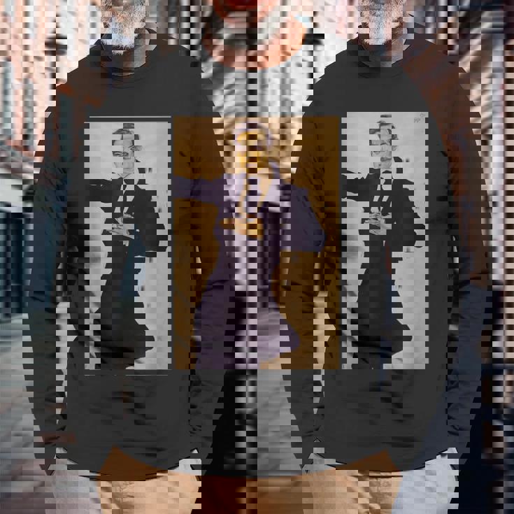 エゴン・シーレによる画家の肖像1910 長袖Tシャツ 高齢者への贈り物