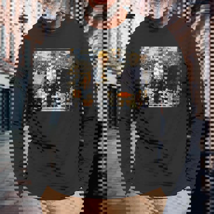 エドゥアール・マネの「フォリー・ベルジェールのバー」 長袖Tシャツ 高齢者への贈り物