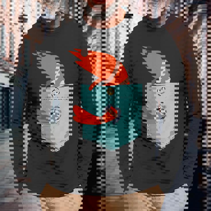 エビtシャツ、エビキッズ、エビガール、エビ好き。 長袖Tシャツ 高齢者への贈り物