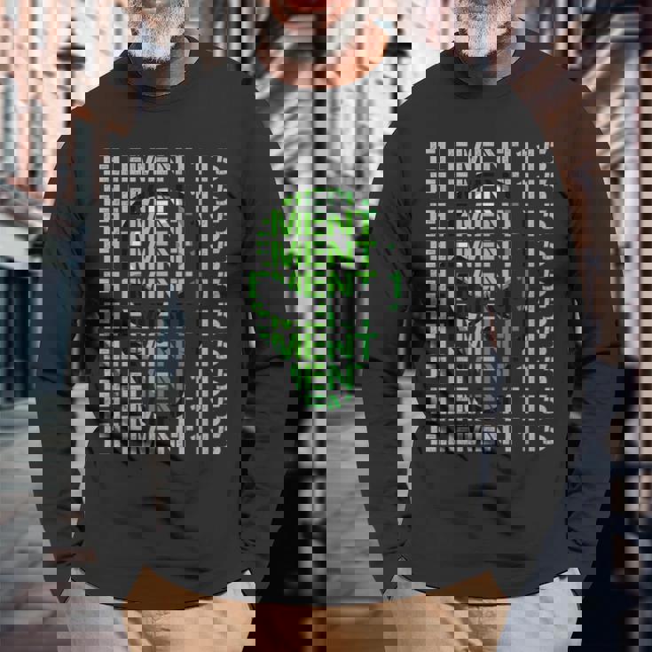 エレメント 115 ウンンペンティウム エリア 51 コンスピラシー セオリー エイリアン Ufo 長袖Tシャツ 高齢者への贈り物