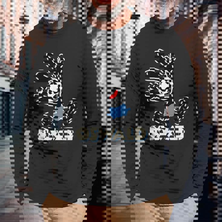 オズワルドうさぎ 長袖Tシャツ 高齢者への贈り物