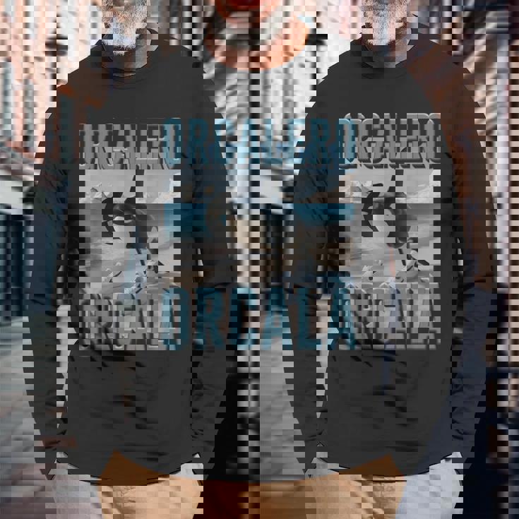 オルカレロ オルカラ オルカラ オルカ イタリア ブレイン モンスター Ai キッズ 長袖Tシャツ 高齢者への贈り物