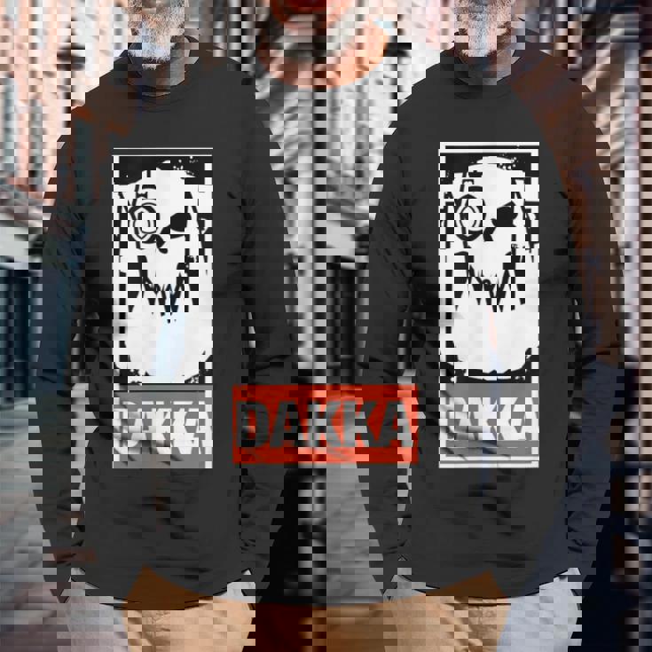 オーク ダッカ トラックオークハンマーウォーオーク 長袖Tシャツ 高齢者への贈り物