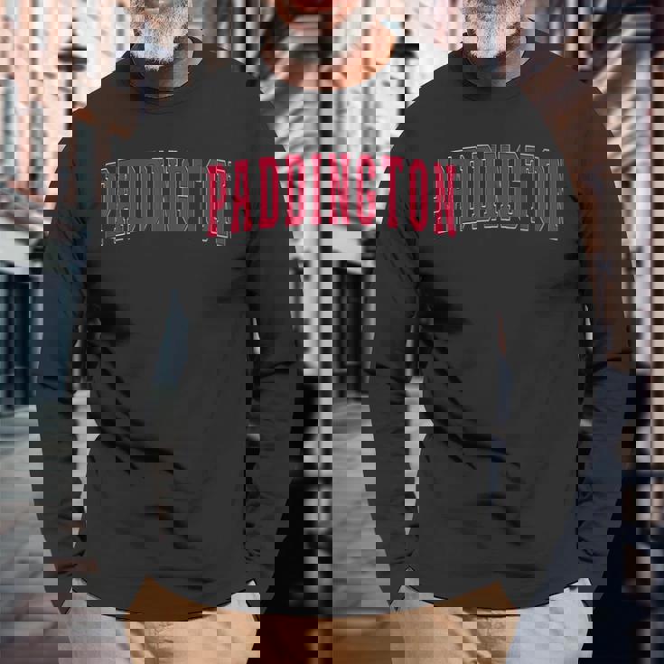 オーストラリア好きの誇り高いオーストラリアのお土産パディントン 長袖Tシャツ 高齢者への贈り物