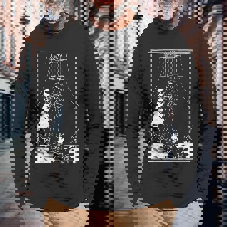 オーブリー・ビアズリーによるマリオネット3世のバレエ1894 長袖Tシャツ 高齢者への贈り物