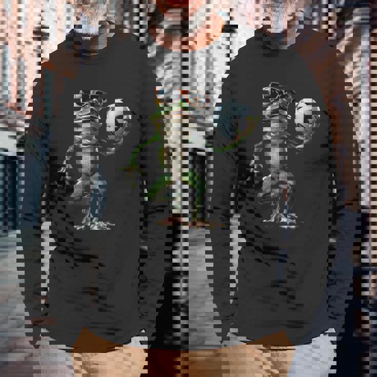 カエルサッカー 長袖Tシャツ 高齢者への贈り物