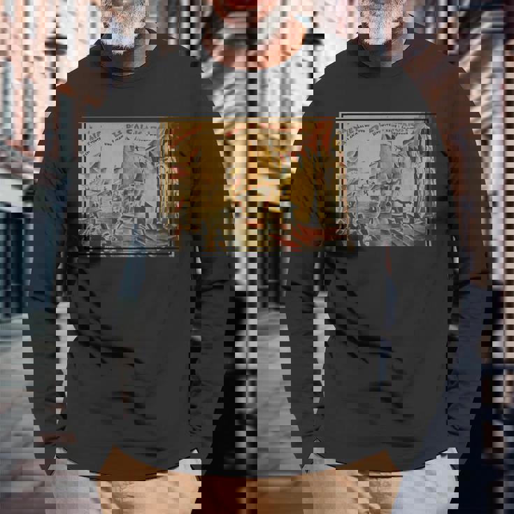 カリガリ博士の内閣ポスター1919 長袖Tシャツ 高齢者への贈り物