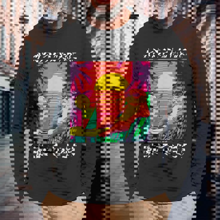 カワウソ 面白いtシャツ 面白い メンズ キッズ グッズ おもしろ 服 ネタ 動物 イラスト かわいい 長袖Tシャツ 高齢者への贈り物