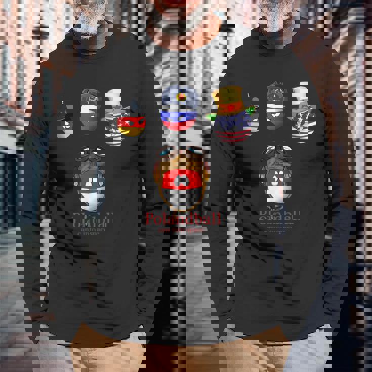 カントリー・ボール 長袖Tシャツ 高齢者への贈り物