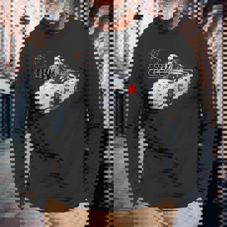 カーストリートドリフティングワイドボディスラミングjdmスー 長袖Tシャツ 高齢者への贈り物