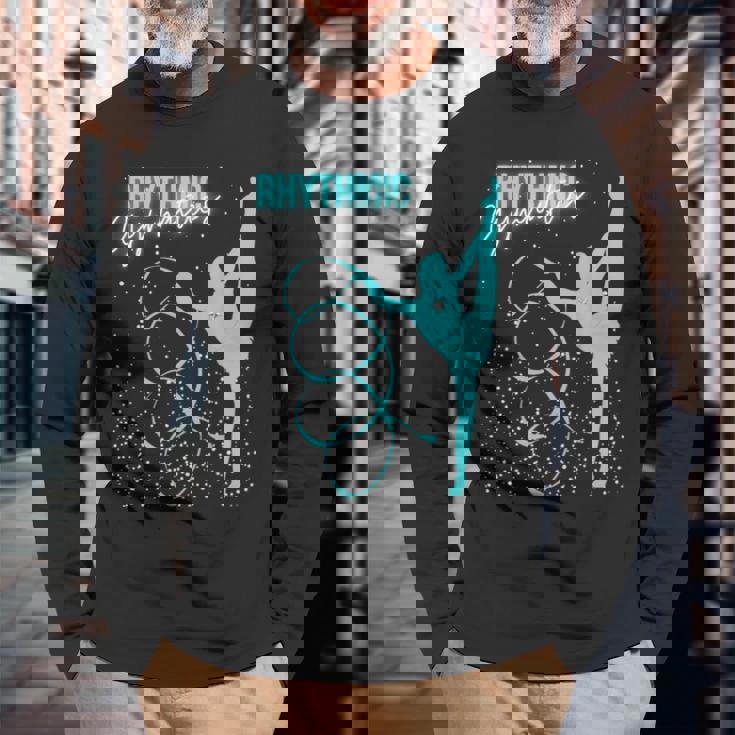 ガールズ 新体操 ティール 長袖Tシャツ 高齢者への贈り物