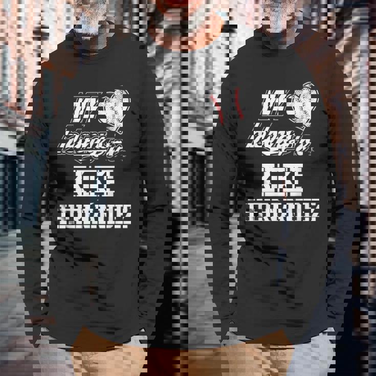 キケ・ヘルナンデスのゲームデー 長袖Tシャツ 高齢者への贈り物