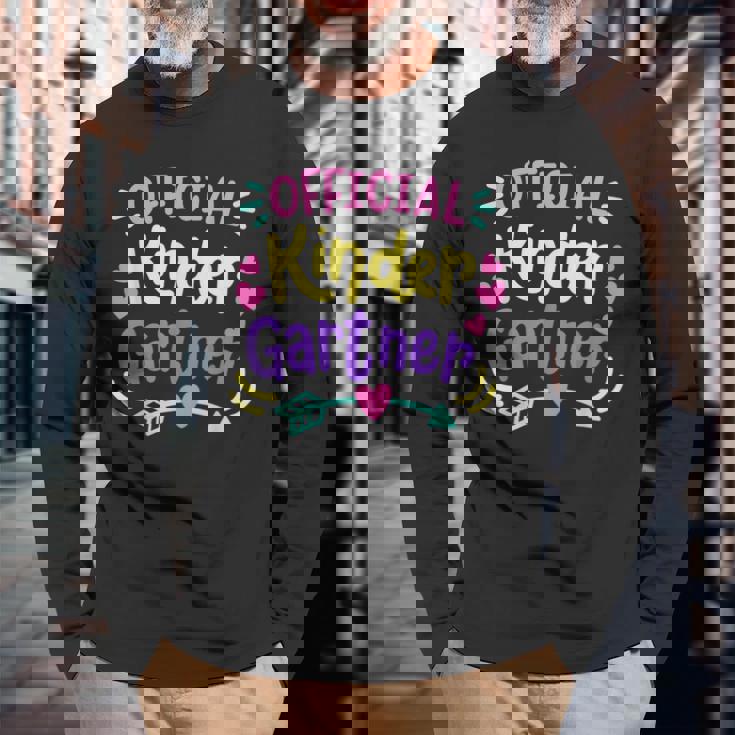 キッズ 公式 幼稚園 レトロ 入園初日 長袖Tシャツ 高齢者への贈り物