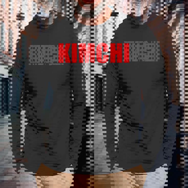 キムチ 長袖Tシャツ 高齢者への贈り物