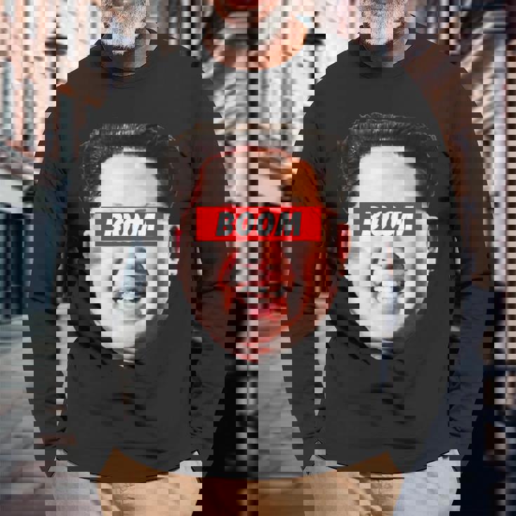 キム・ジョンアン・ブーム 長袖Tシャツ 高齢者への贈り物