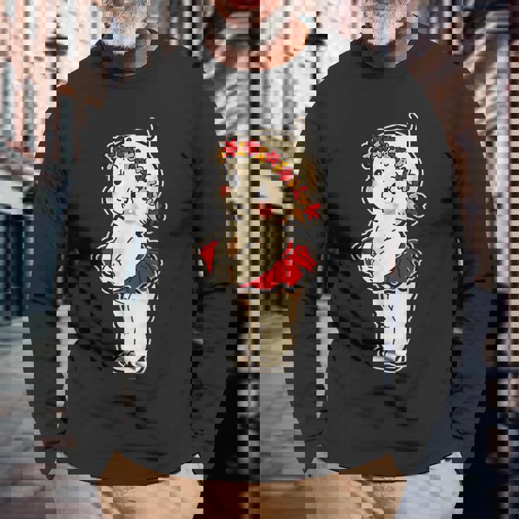 キューピー ベビーフラワーチャイルド 長袖Tシャツ 高齢者への贈り物