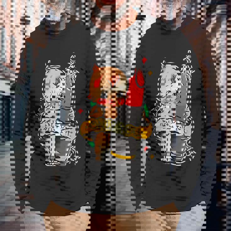 キューピー ベビーリップスティック×オンリーユー × かわいいキューピー人形 長袖Tシャツ 高齢者への贈り物