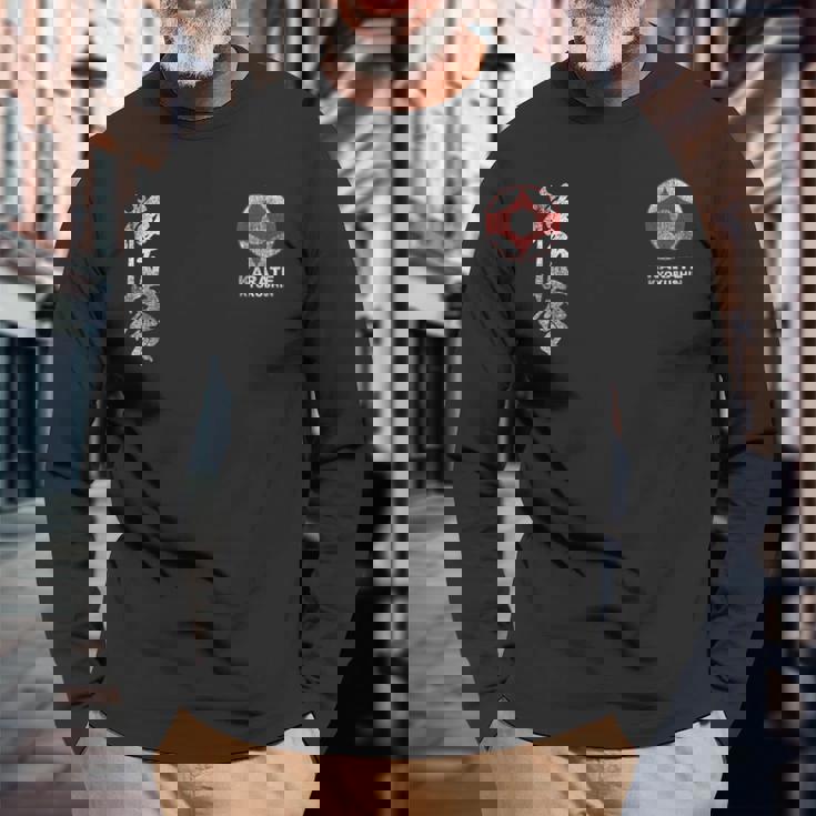 キョクシン 空手 シンボル キョクシンカイ 道場 トレーニング 長袖Tシャツ 高齢者への贈り物