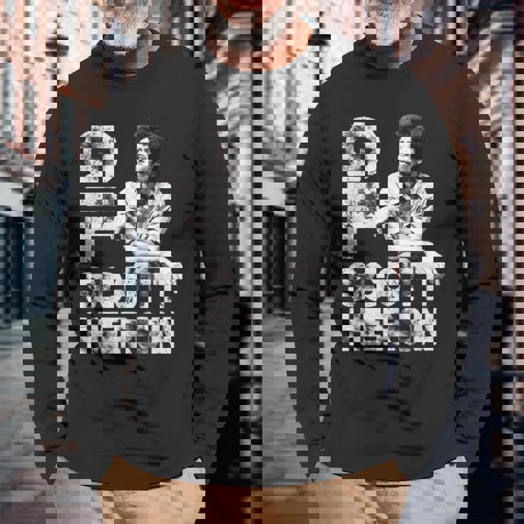 ギルスコットヘロン_003 長袖Tシャツ 高齢者への贈り物