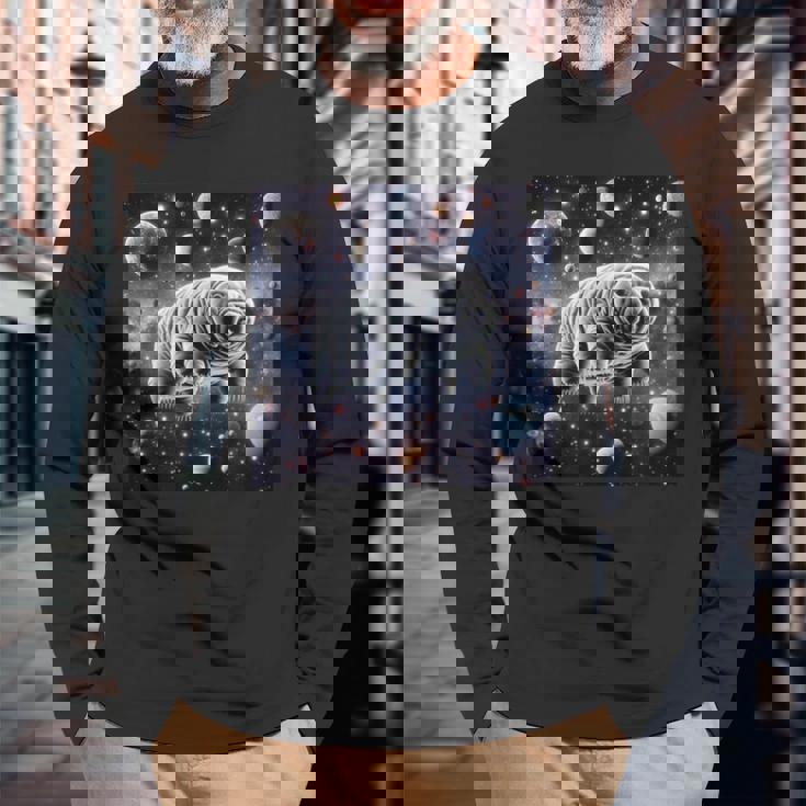 クマムシ 宇宙 惑星 微生物学 コケ 子豚 長袖Tシャツ 高齢者への贈り物