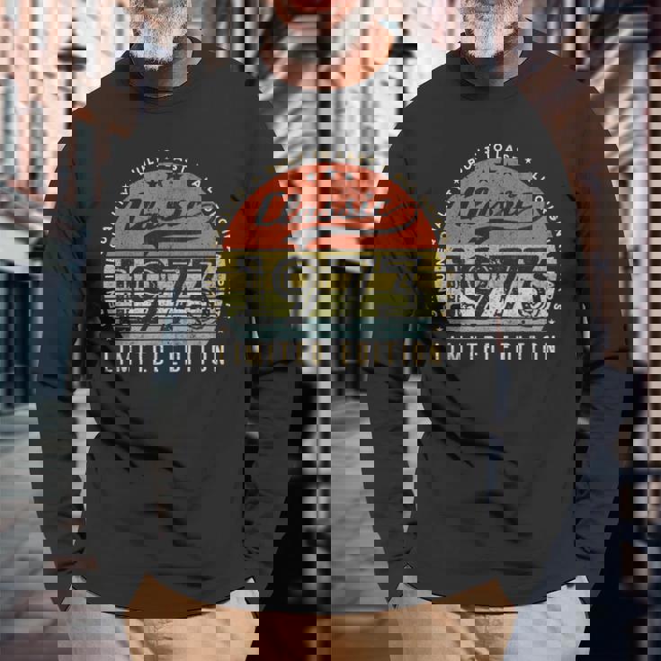 クラシック 1973 限定版 ヴィンテージ 1973年生まれのレトロな誕生日。 長袖Tシャツ 高齢者への贈り物