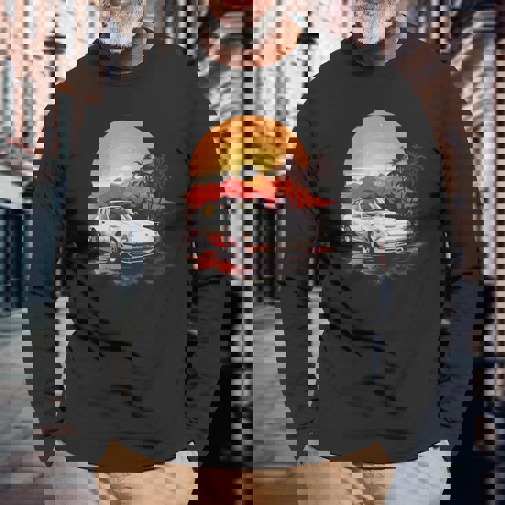 クラシック 240Z スポーツカー 長袖Tシャツ 高齢者への贈り物