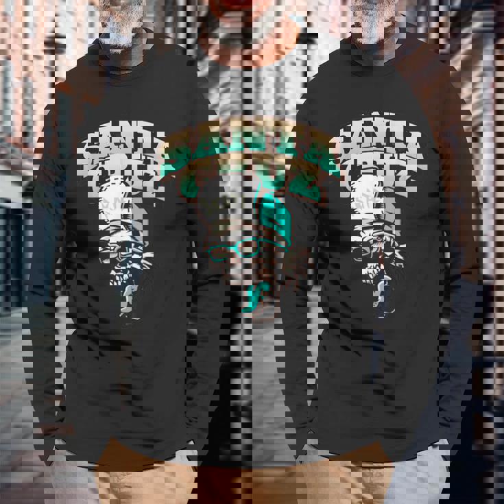 クラシック カリフォルニア スケーター サンタクルーズ 長袖Tシャツ 高齢者への贈り物