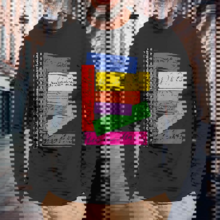 クラシック音楽作曲家 バッハ・ベートーヴェン・グスタフ・マーラー 長袖Tシャツ 高齢者への贈り物