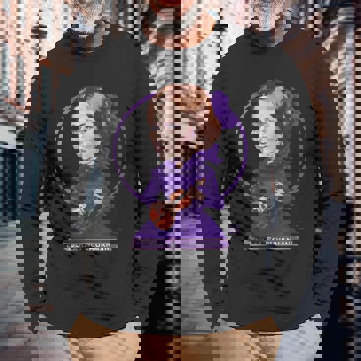 クララ・シューマン 長袖Tシャツ 高齢者への贈り物