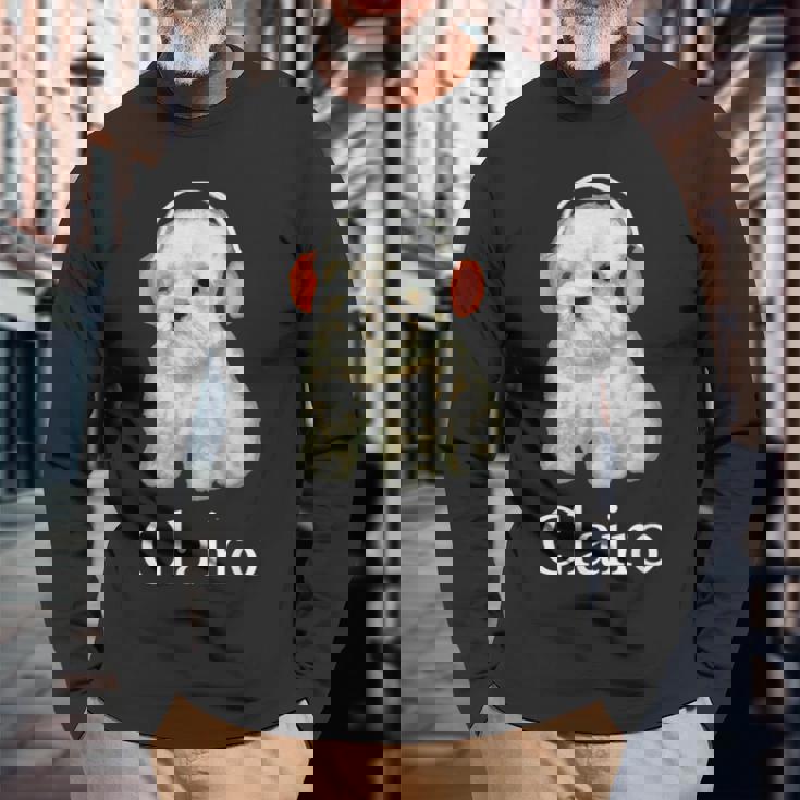 クレイロは犬と言う 長袖Tシャツ 高齢者への贈り物