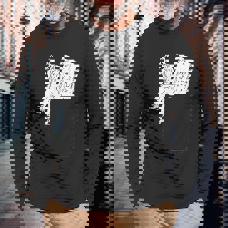 クレヨンしんちゃん ポケット ひろし 長袖Tシャツ 高齢者への贈り物