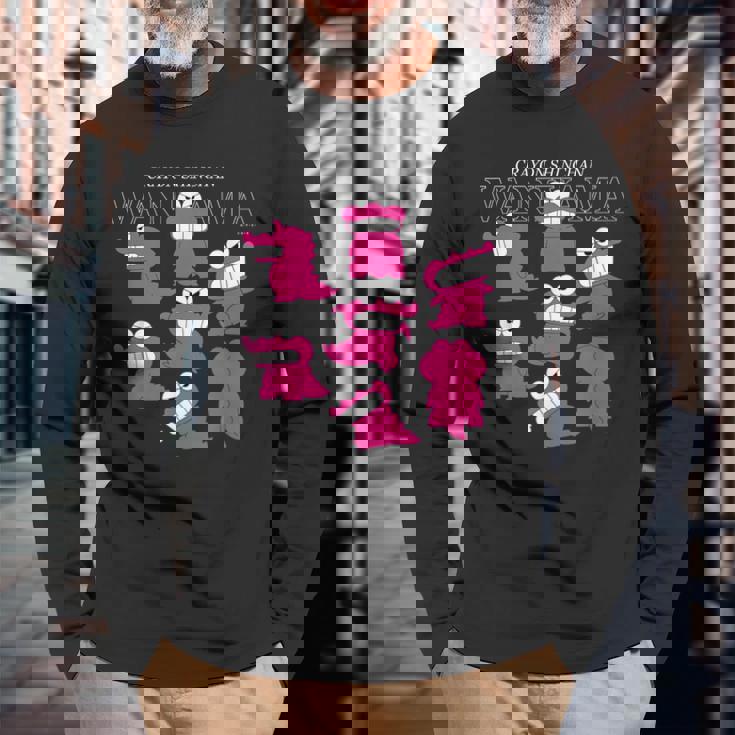 クレヨンしんちゃん ワニ山さんいっぱい！ 長袖Tシャツ 高齢者への贈り物