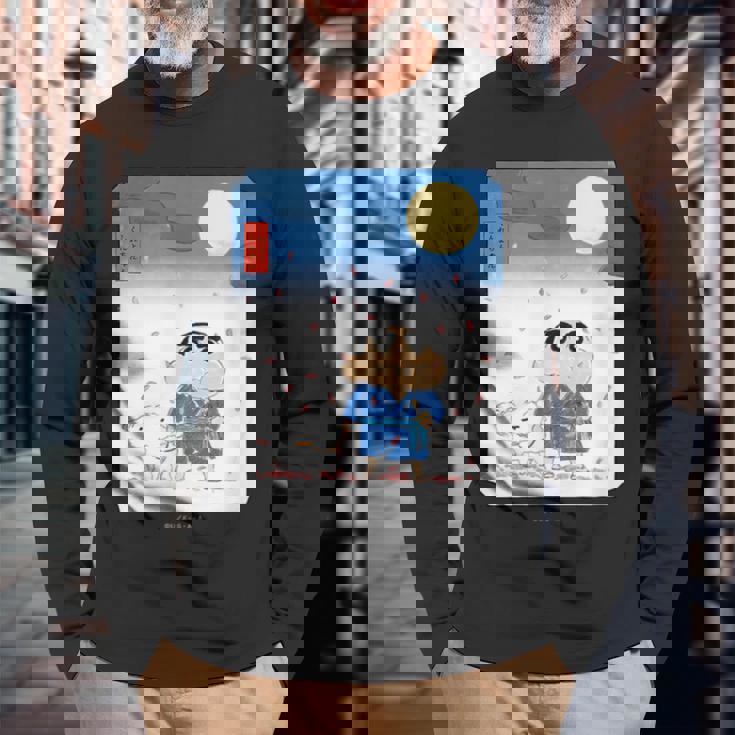 クレヨンしんちゃん 夜桜としんちゃん 長袖Tシャツ 高齢者への贈り物