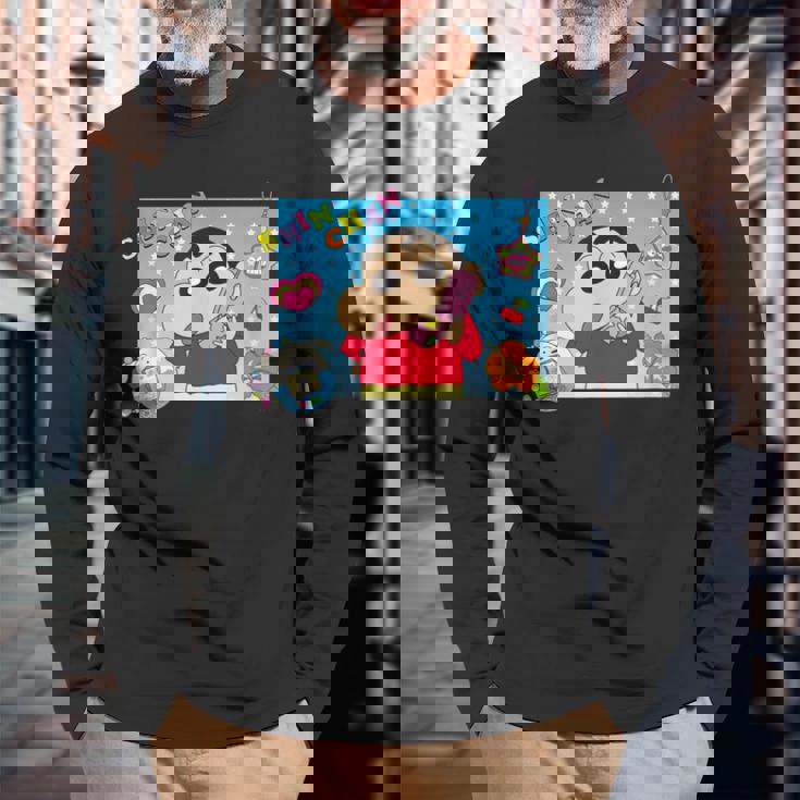 クレヨンしんちゃん 平成ごっこ しんちゃん 長袖Tシャツ 高齢者への贈り物