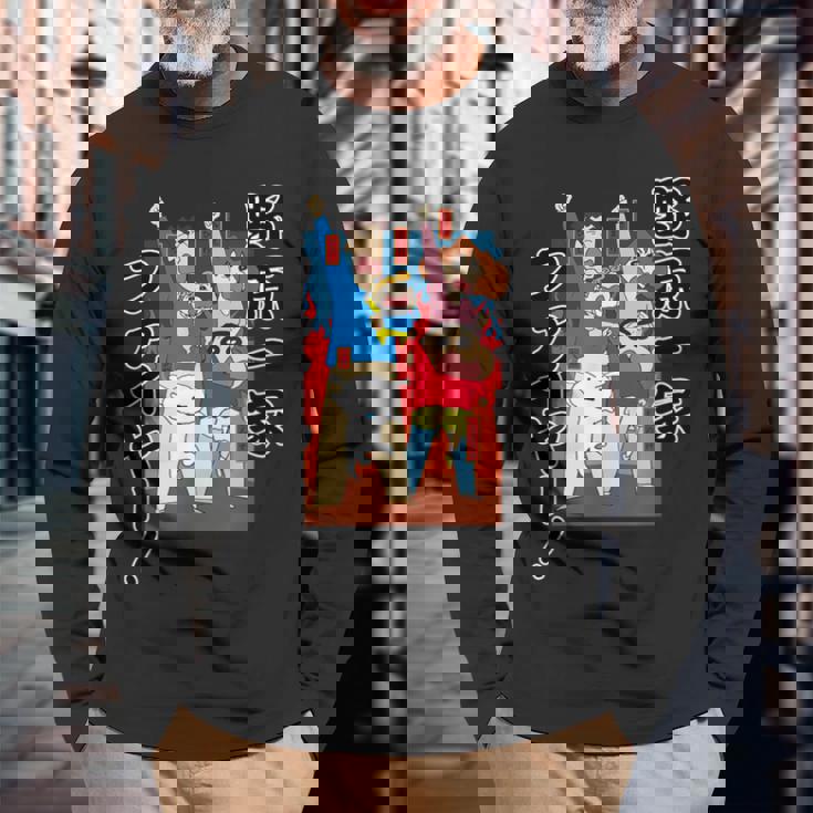 クレヨンしんちゃん 野原一家ファイヤー！！ 長袖Tシャツ 高齢者への贈り物