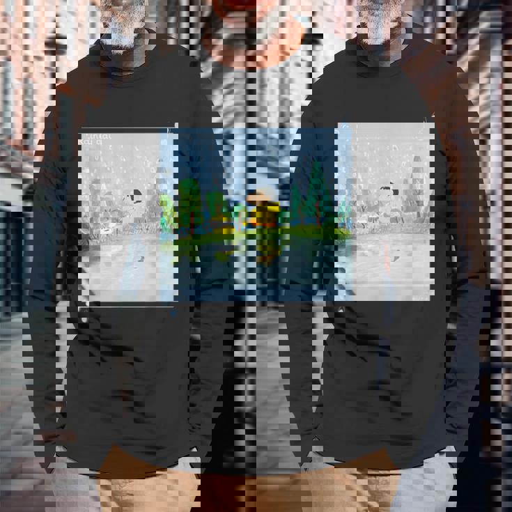 クレヨンしんちゃん 雨の日のお散歩 長袖Tシャツ 高齢者への贈り物