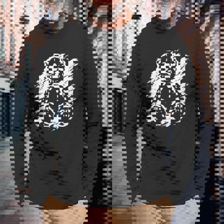 クールなテディが抱きしめたくなるおもちゃのテディベアtシャツギフト 長袖Tシャツ 高齢者への贈り物