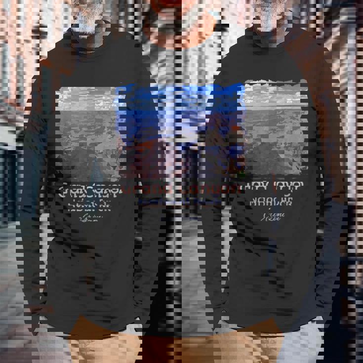 グランドキャニオン国立公園、アリゾナ州カラフルシーニックtシャツ 長袖Tシャツ 高齢者への贈り物