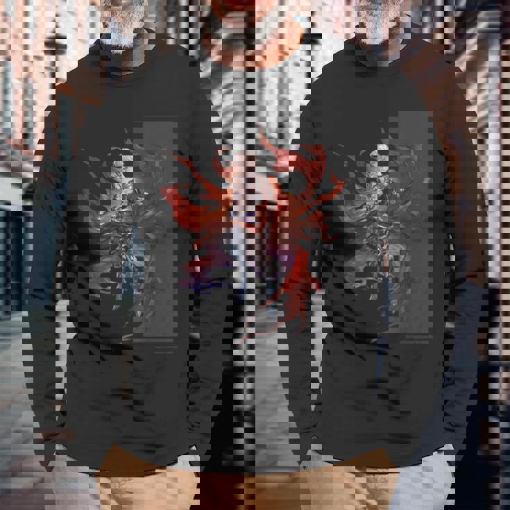 グランブルーファンタジーヴァーサス -ライジング- ルシファー 長袖Tシャツ 高齢者への贈り物