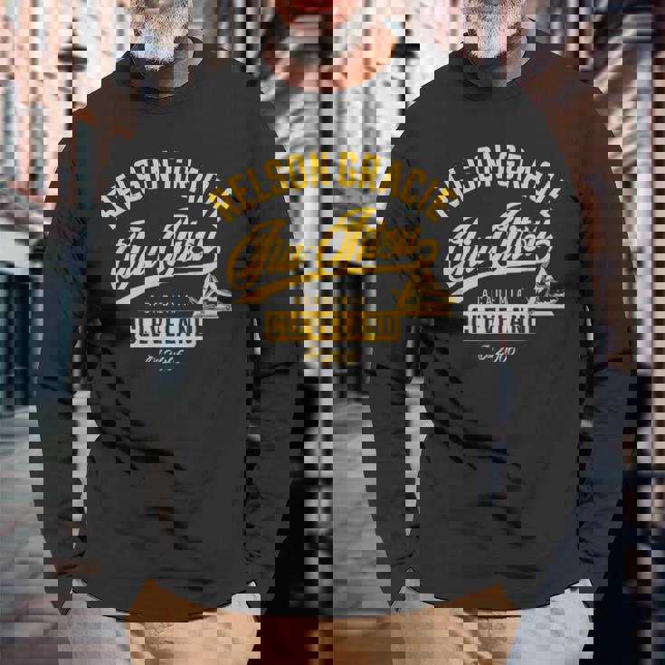 グレイシー・クリーブランド柔術 長袖Tシャツ 高齢者への贈り物